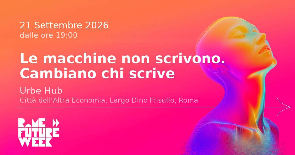 Le macchine non scrivono. Cambiano chi scrive